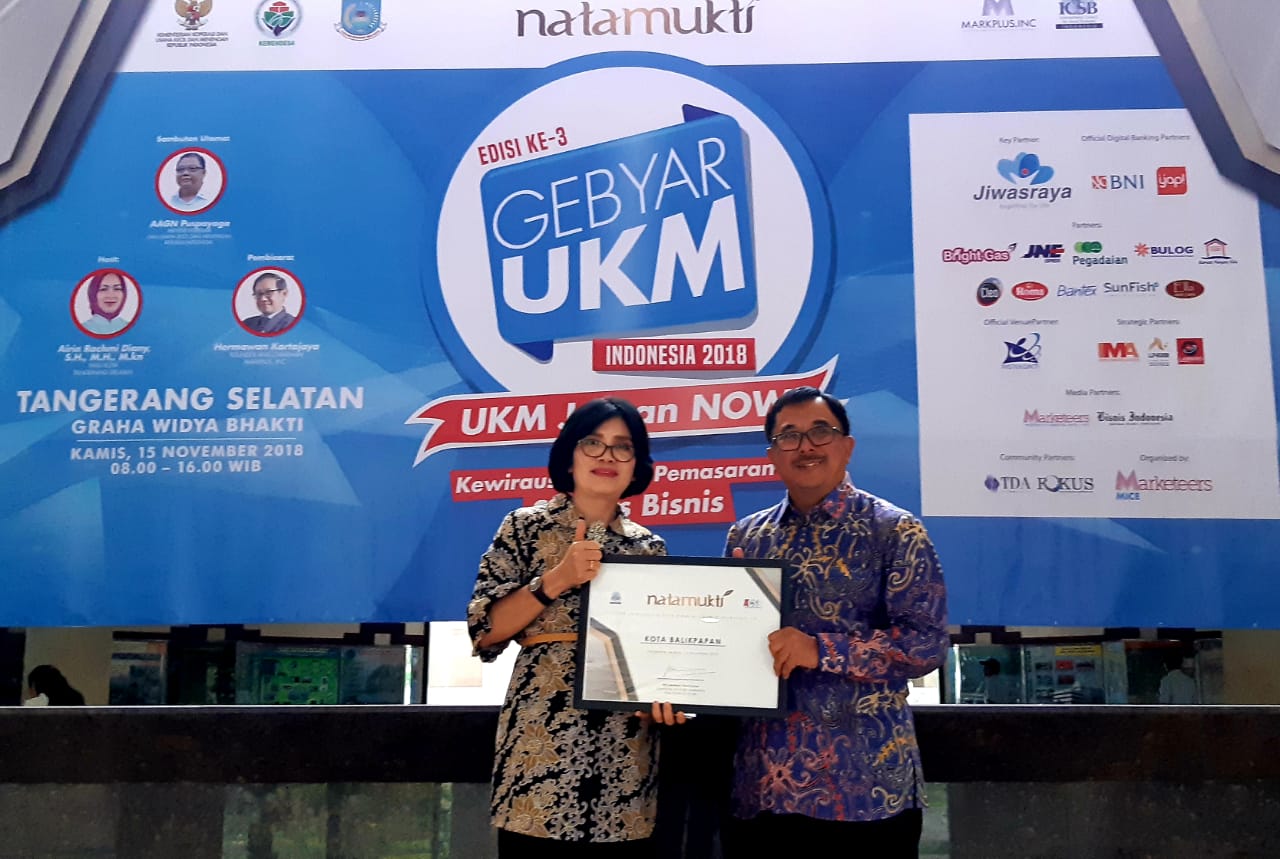 Kota Balikpapan Raih Penghargaan Natamukti Dari ICSB Indonesia   